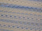 Feather Eyelet Lace Per Meter Cream/Blue Edge Approx. 38mm